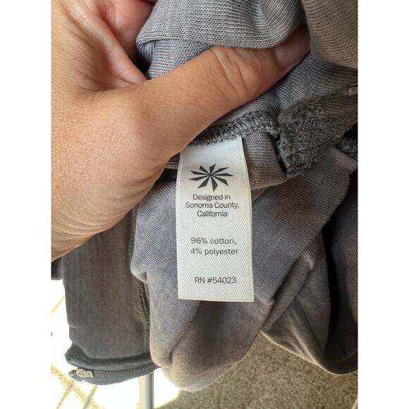 Athleta Eco Wash Side Zip Sweatershirt dress, XXS, Gray, Long Sleeve, Comfort - Picture 6 of 13